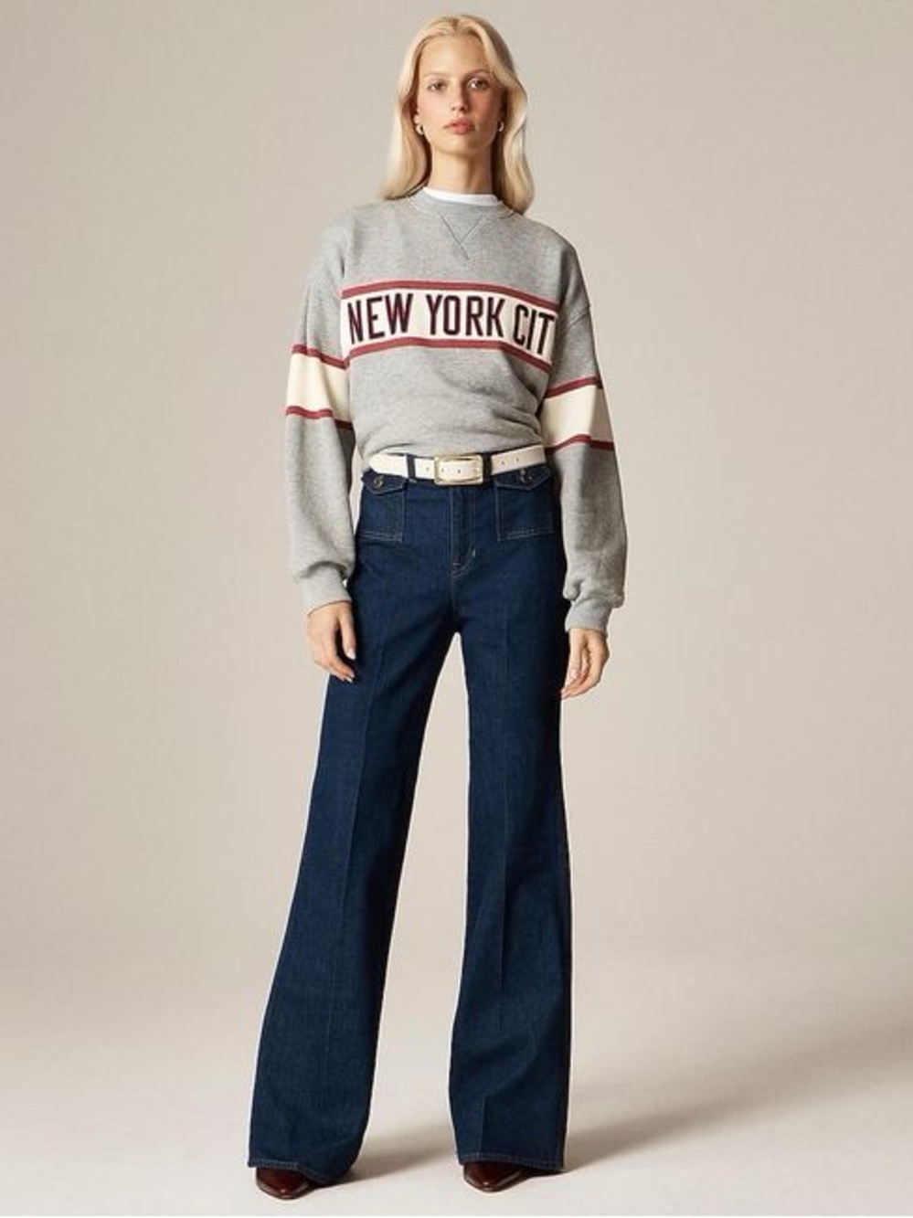 Vintage flare jean with flap pockets size 24